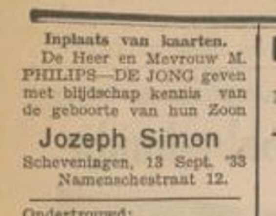 Philips, MM, 1933.09.14, Geboorte Jozeph Simon.jpg
