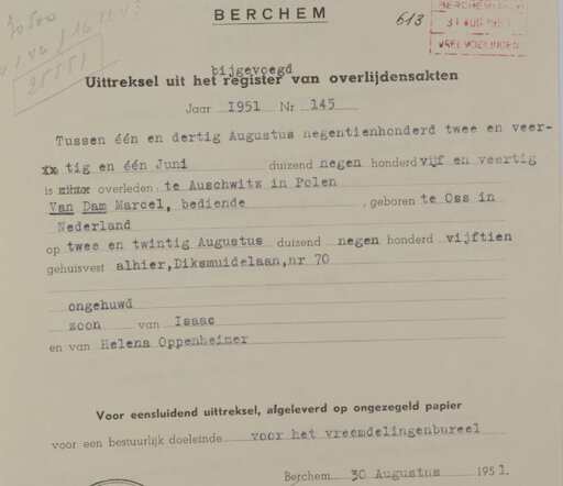 Marcel van Dam uittreksel overlijden Felixarchief.JPG