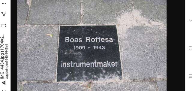 Herdenkingsdienst voor Boas Rofessa in Wageningen.