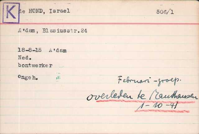 Israel de Hond, 18-8-1915, krt J.Raad.jpg