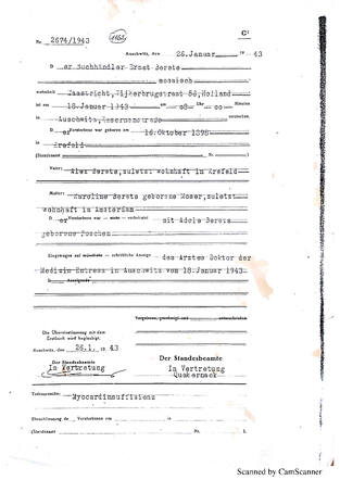 Overlijdensakte Enst David Berets 18-01-1943.jpg
