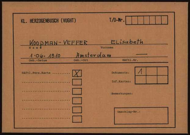 Kaart kamp Vught Elisabeth Koopman - Veffer, geboren 01-06-1910.jpg