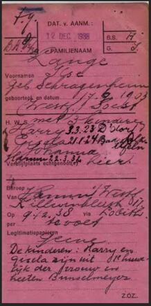 Lange Heinrich Wilhelm en Else Schragenheim Screenshot Vreemdelingenkaarten voorzijde 2.jpg