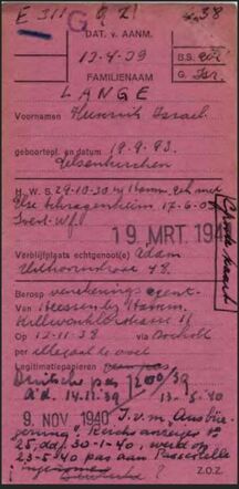 Lange Heinrich Wilhelm en Else Schragenheim Screenshot Vreemdelingenkaarten voorzijde 1.jpg