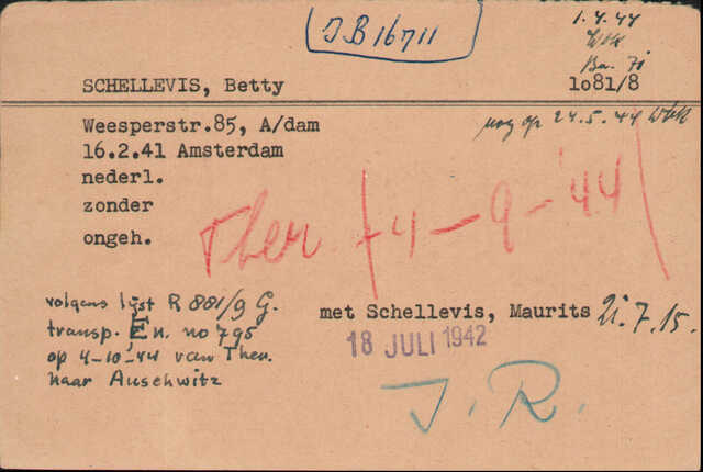 Archiefkaart Joodse Raad Betty Schellevis geboren 16-02-1941.jpg