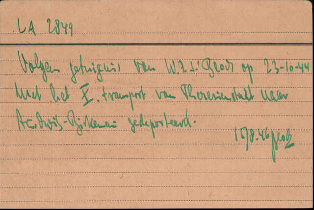 Lipinski-Gehlkopf Klara en Bloch-Lipinski Helga kaart Joodsche Raad Klara achterkant.jpg