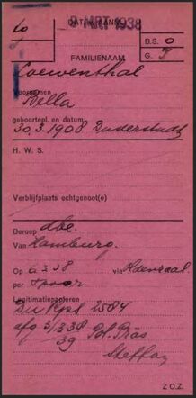 Loewenthal Löwenthal Bella en Klein Walter Screenshot Vreemdelingenkaart voorzijde.jpg