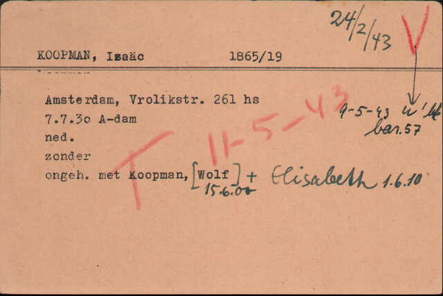 Kaart Joodse Raad Isaac Koopman geboren 07-07-1930.jpg