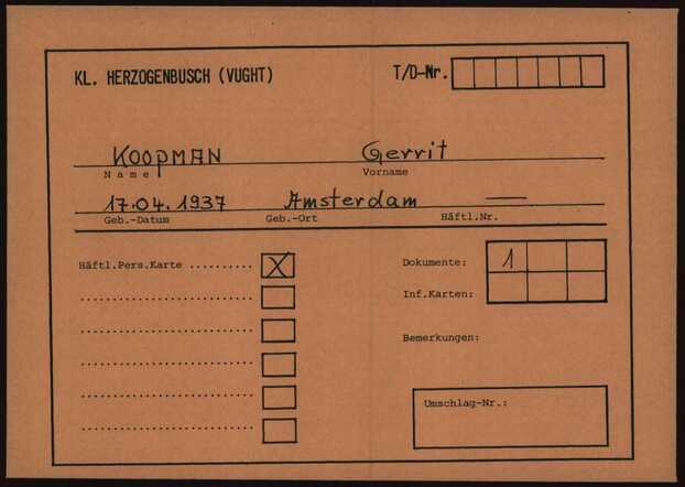 Kaart kamp Vught Gerrit Koopman, geboren 17-04-1937.jpg