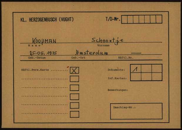 Kaart kamp Vught Schoontje Koopman, geboren 25-05-1935.jpg
