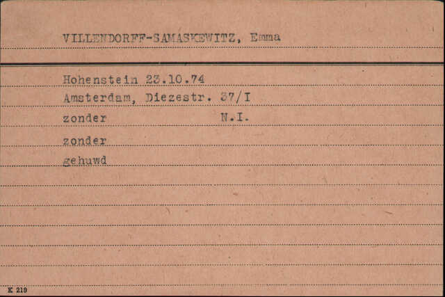 Ullendorf Ernst en Samaskewitz Emma kaart Joodsche Raad Emma 2.jpg