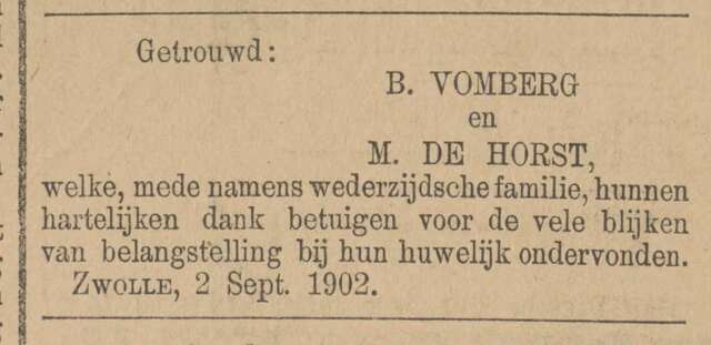 Vomberg, 1902.09.02, Getrouwd (Pr. Overijsselsche en Zwolsche Cr).jpg