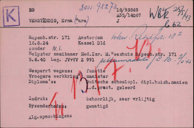 Verstandig Erna en Leo kaart Joodsche Raad Erna.jpg