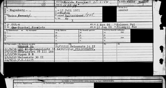 Wagenberg Otto en Buschel Charlotte gezinskaart Amsterdam Heinz.jpg