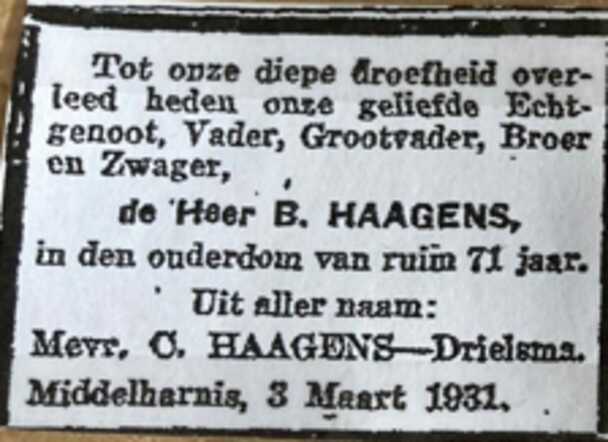 Adv Benjamin Haagens overleden.PNG