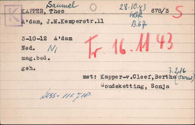Archiefkaart Joodse Raad Samuel Kapper geboren 03-10-1912.jpg