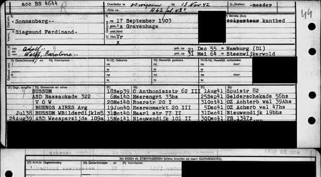 Sonnenberg Siegmund Ferdinand gezinskaart Amsterdam Siegmund.jpg