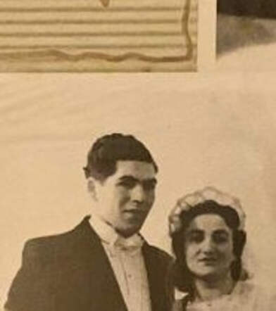 Huwelijksfoto Samuel van Beetz met Sara Ketellapper