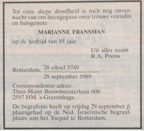 Marianne Fransman NIW 06-10-1989.JPG