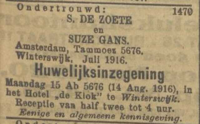 Nieuw Israelietisch weekblad ; 28-7-1916