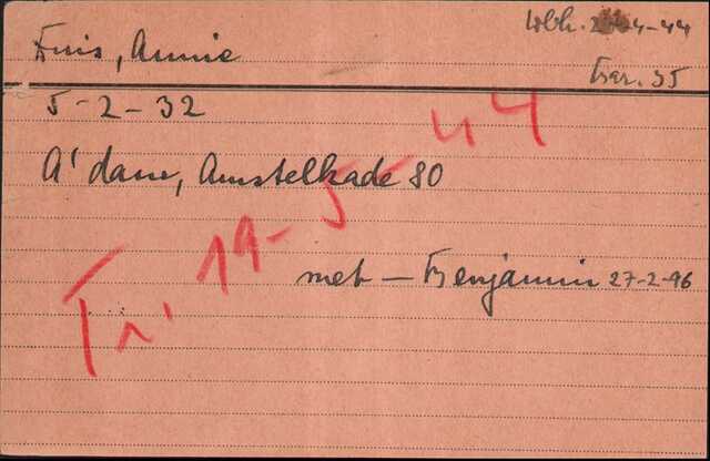 Annieduis arolsonkaart met Benjamin.jpg