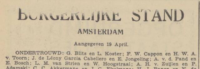 Hoogstraal, Siemon, 1938.04.20, Dochter in ondertrouw (Alg. Handelsblad).jpg
