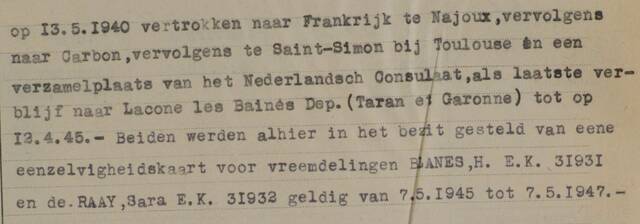 Verblijf echtpaar Blanes-de Raaij gedurende de oorlog.JPG