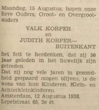 19380812 Het Volk Huwelijksjubileum ouders Rebecca.jpg