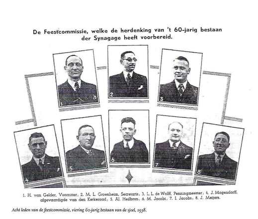 The party committee for the 60th anniversery of the Synagogue