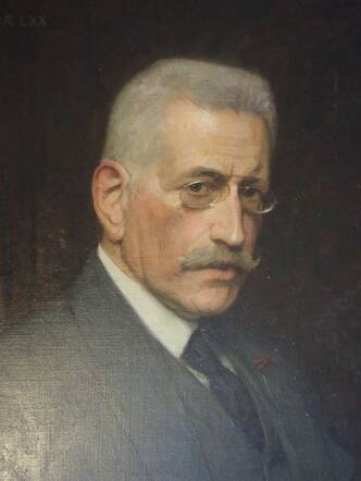 Portret van A.F. Reicher geschilderd door Nicolaas van Waay