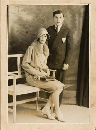 Dubbelportret van Wim Blog en Suze Aldewereld, 1929 