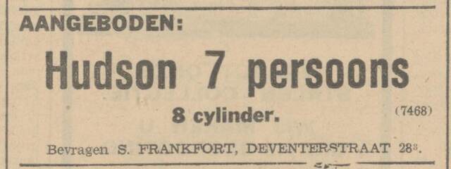 Frankfort, Simon sr, 1936.04.29, Hudson 7 persoons te koop.jpg