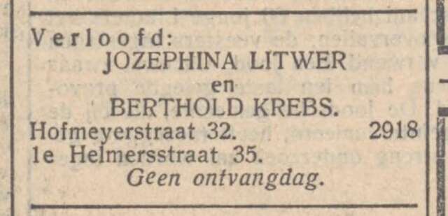 Krebs, Berthold, 1934.08.31, Verloofd NIW.jpg