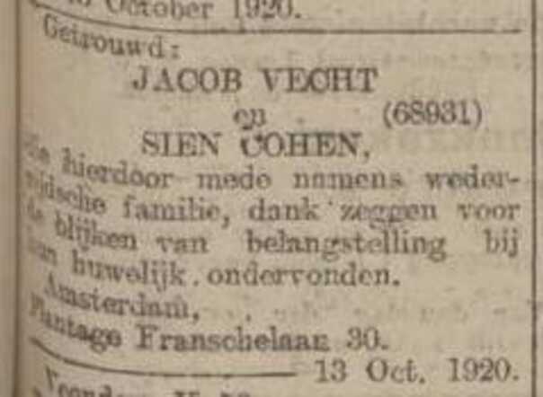 Jacob en Sien, Alg Handelsblad 13 okt 1920.jpg