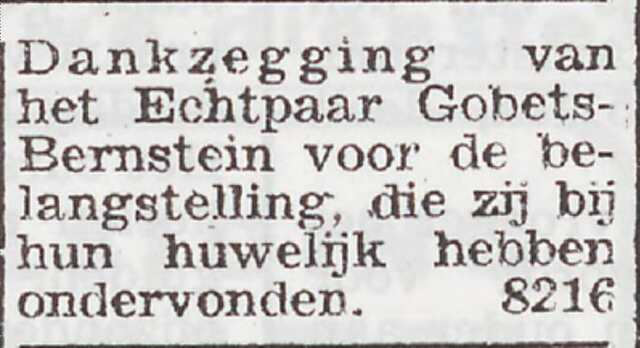 Dank voor de belangstelling huwelijk Michel en Gabriele.