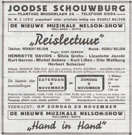 De Joodsche Schouwburg.
