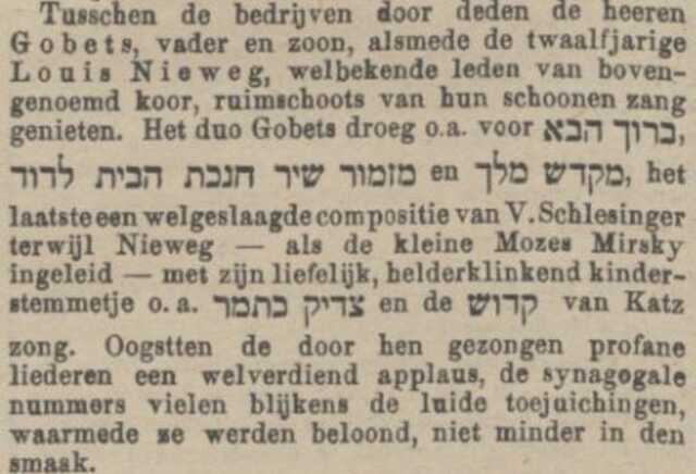 Een eerste optreden?